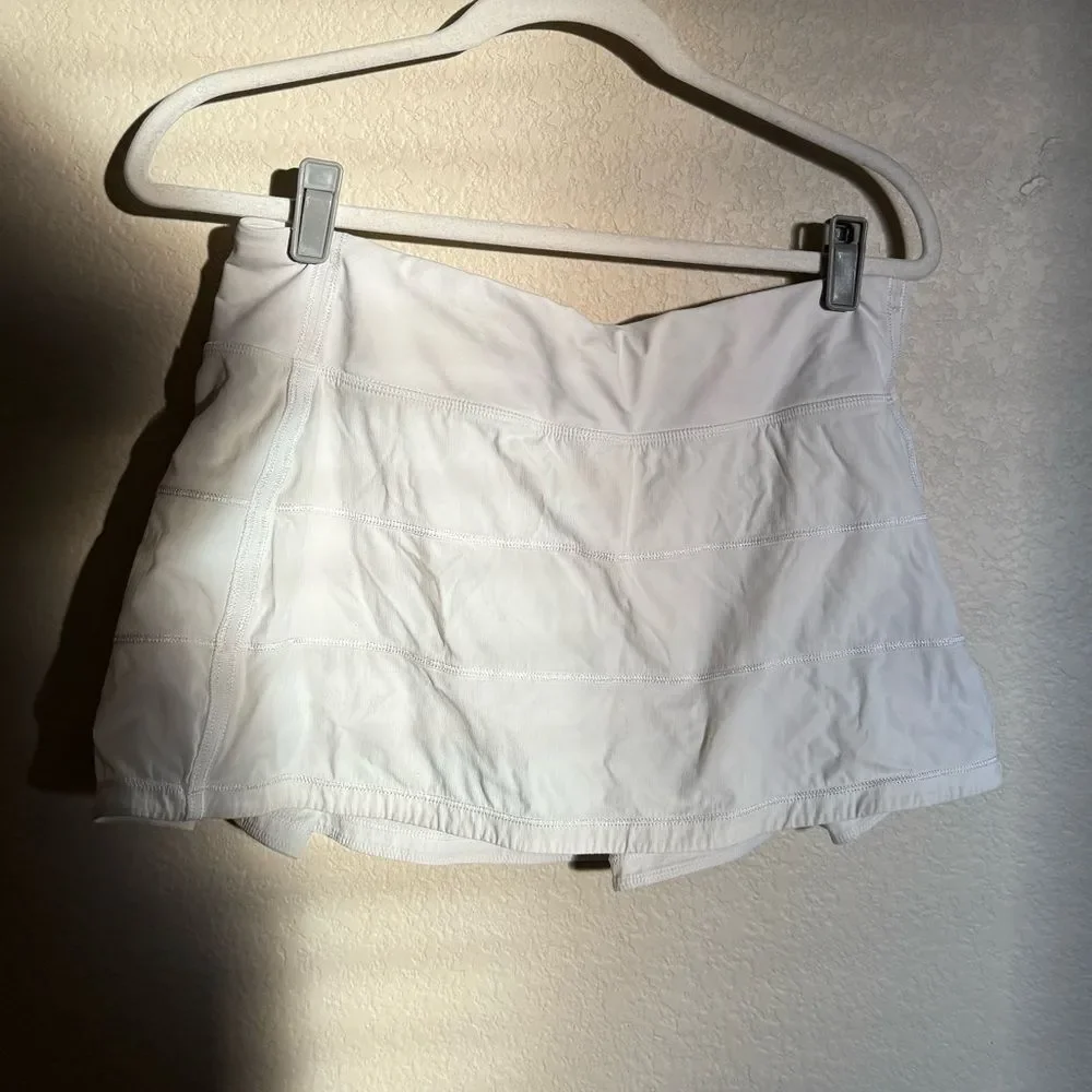 Lululemon pace rival skirt size 8 in‎ white